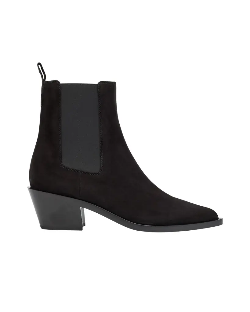 Gianvito Rossi Wylie Suede Western Chelsea Booties