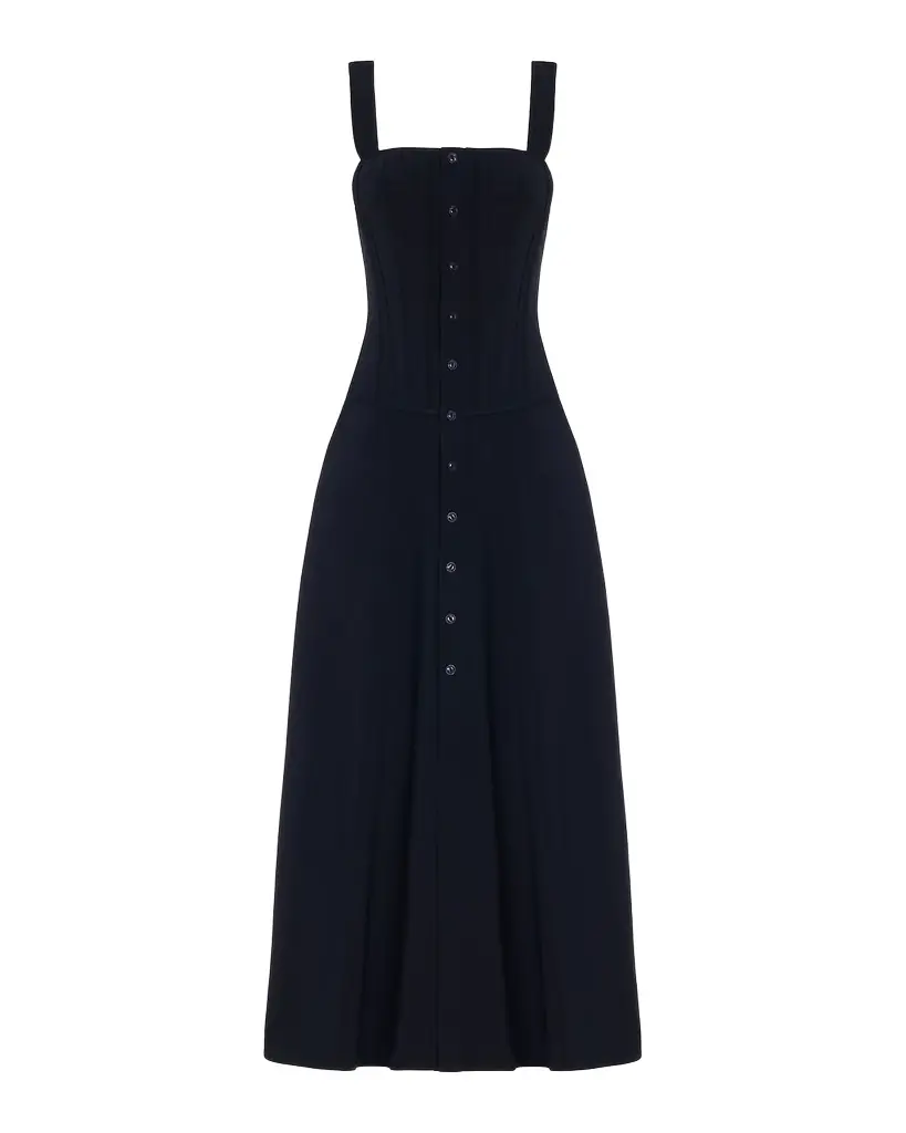 Ralph Lauren Collection Sophee Cotton-Blend Sleeveless Day Dress