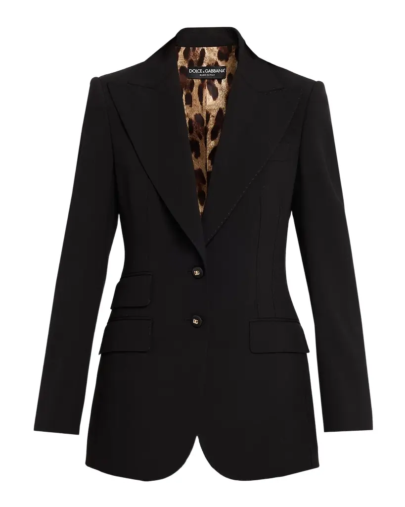 Dolce & Gabbana Turlington Woolen Single-Breasted Jacket