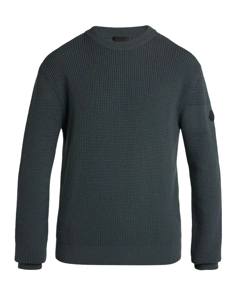 Moncler en 's Wool Waffle-Knit Crewneck Sweater