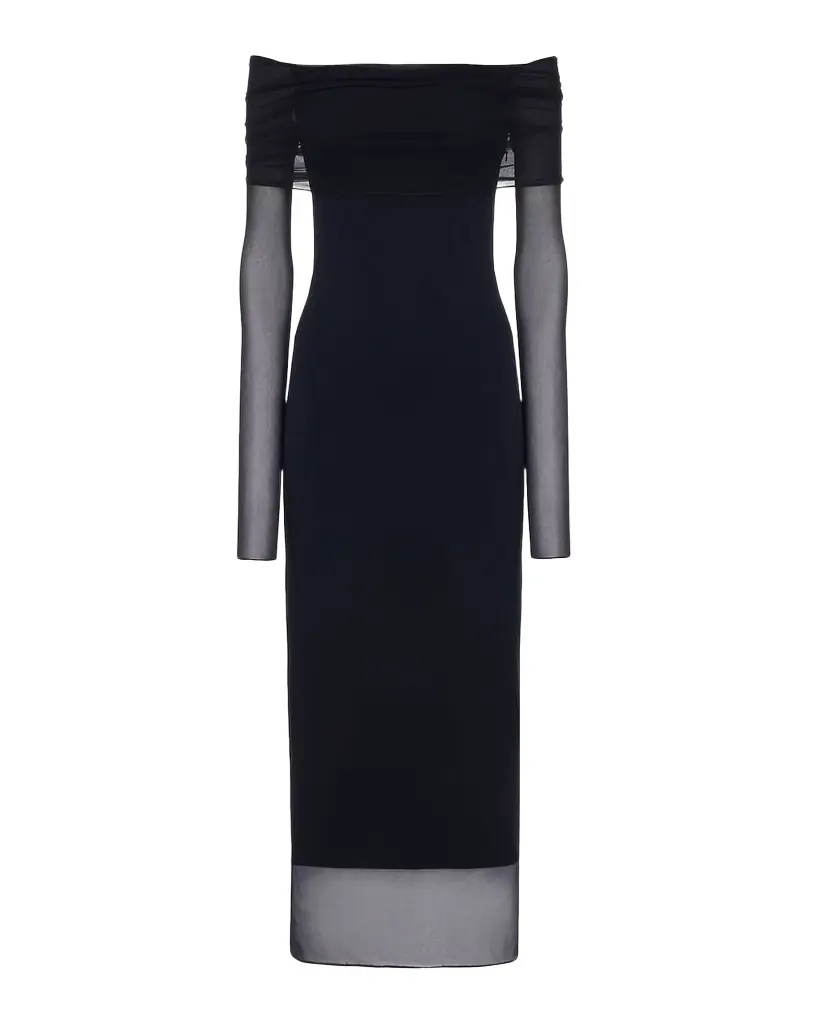 Ralph Lauren Collection Audria Jersey Cocktail Dress