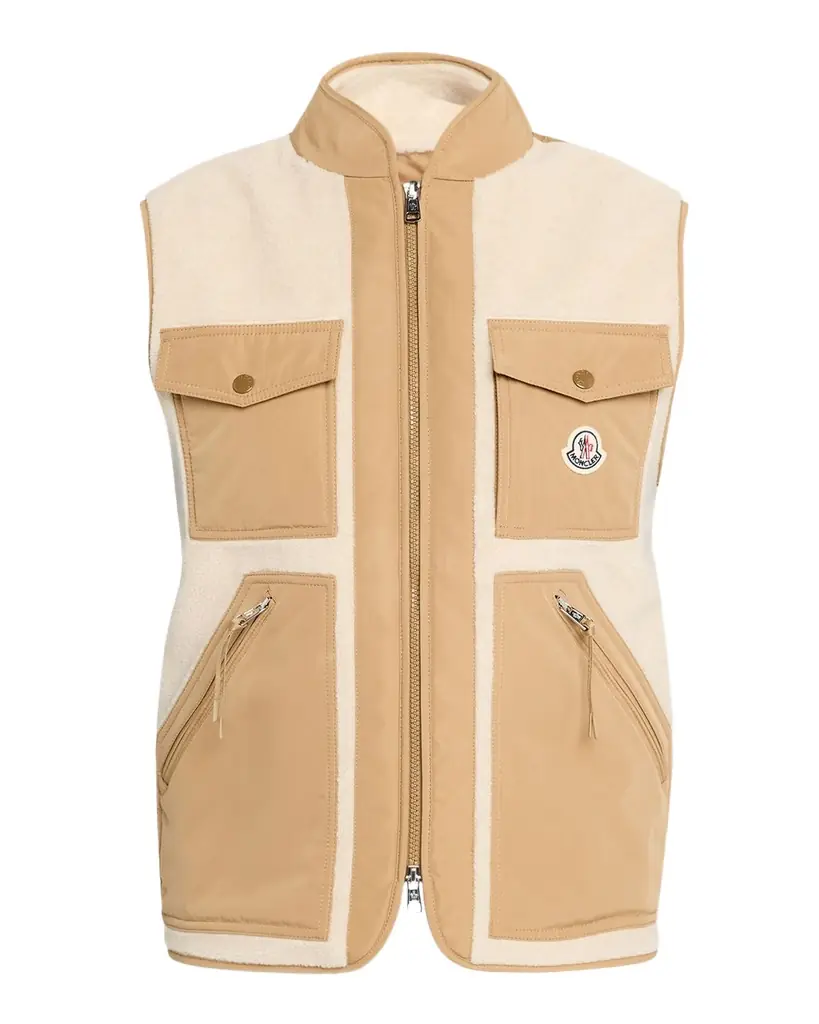 Moncler Men 's Karakai Teddy Down Vest