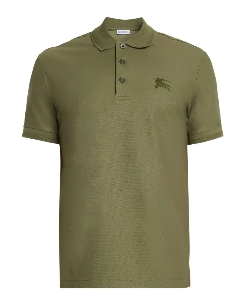 Burberry Men 's Cotton Embroidered EKD Polo Shirt