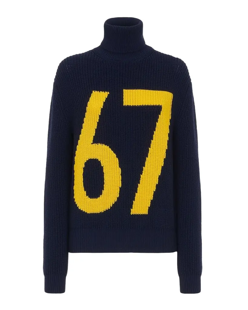 Ralph Lauren Collection Intarsia-Knit Cotton-Silk Turtleneck