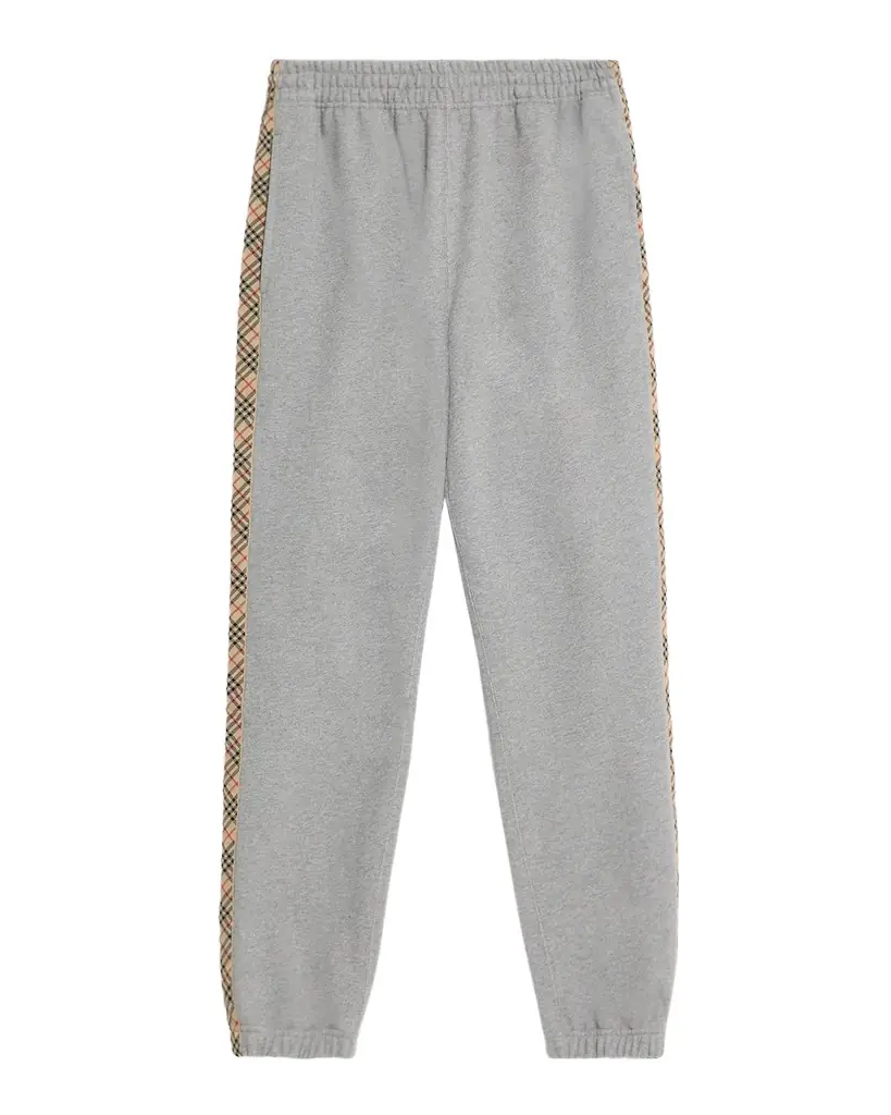 Burberry Men 's Check Trim Cotton Jogging Pants