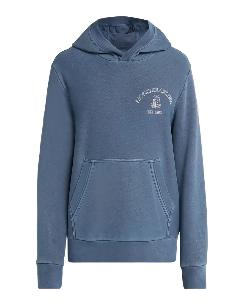 Moncler Men 's Rowing Logo Cotton Hoodie