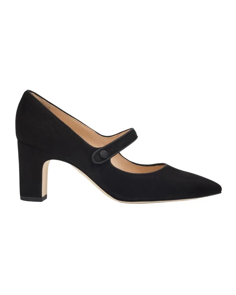 Manolo Blahnik Campariba Kid Suede Pumps