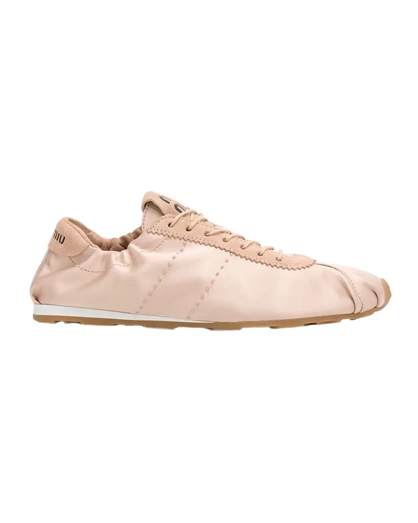 Miu Miu Satin Retro Runner Sneakers