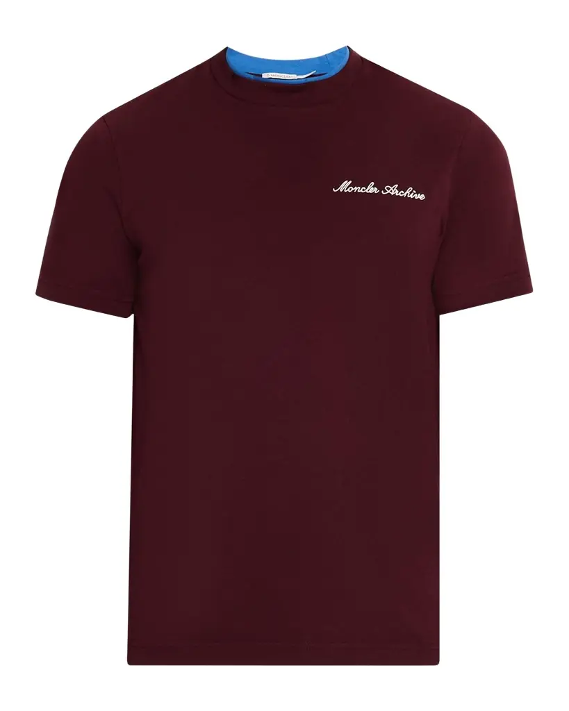Moncler Men 's Embroidered Logo Cotton T-Shirt