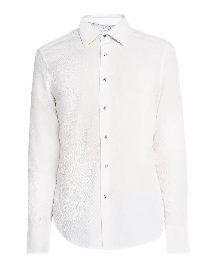 Robert Graham Men 's Devonshire Paisley-Check Jacquard Button-Down Shirt