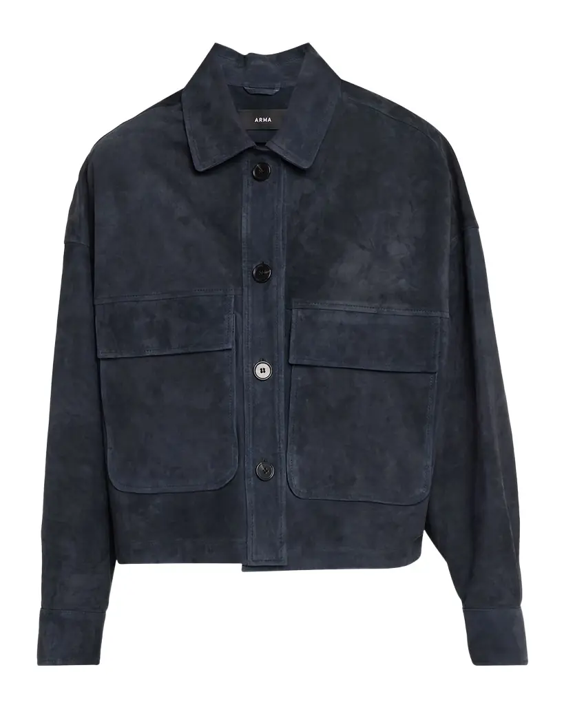 Arma Miri Boxy Lambskin Suede Jacket