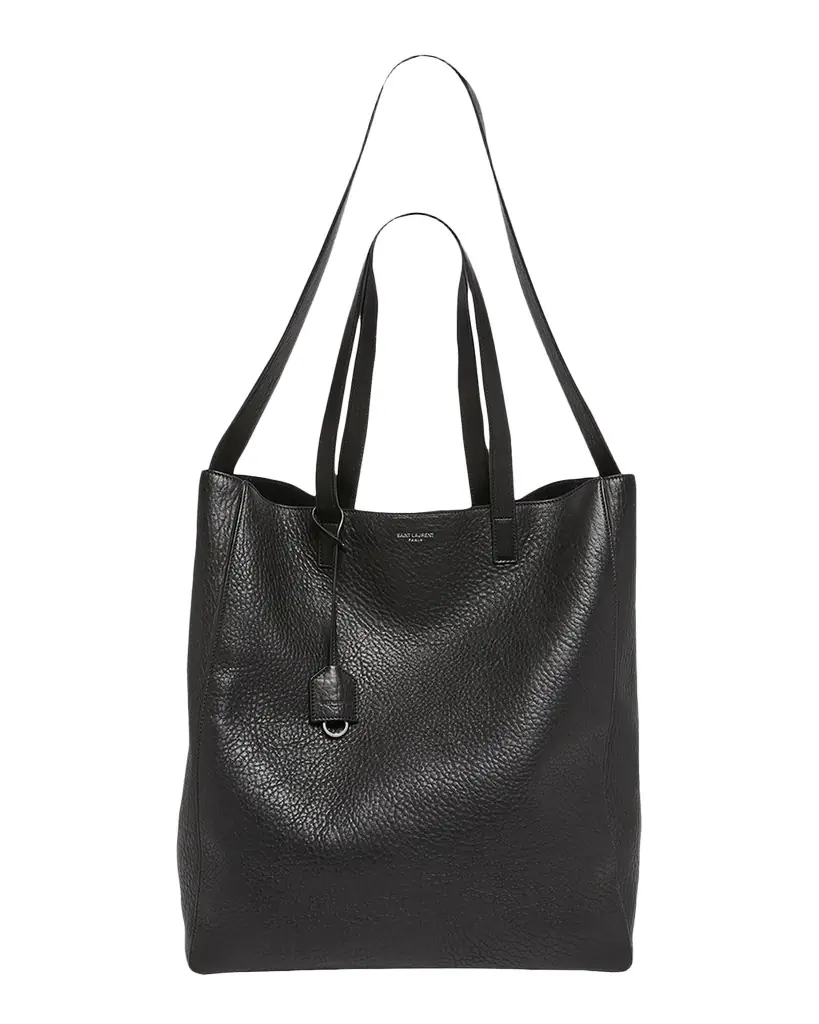 Saint Laurent Men 's Large Leather Shopper Bag