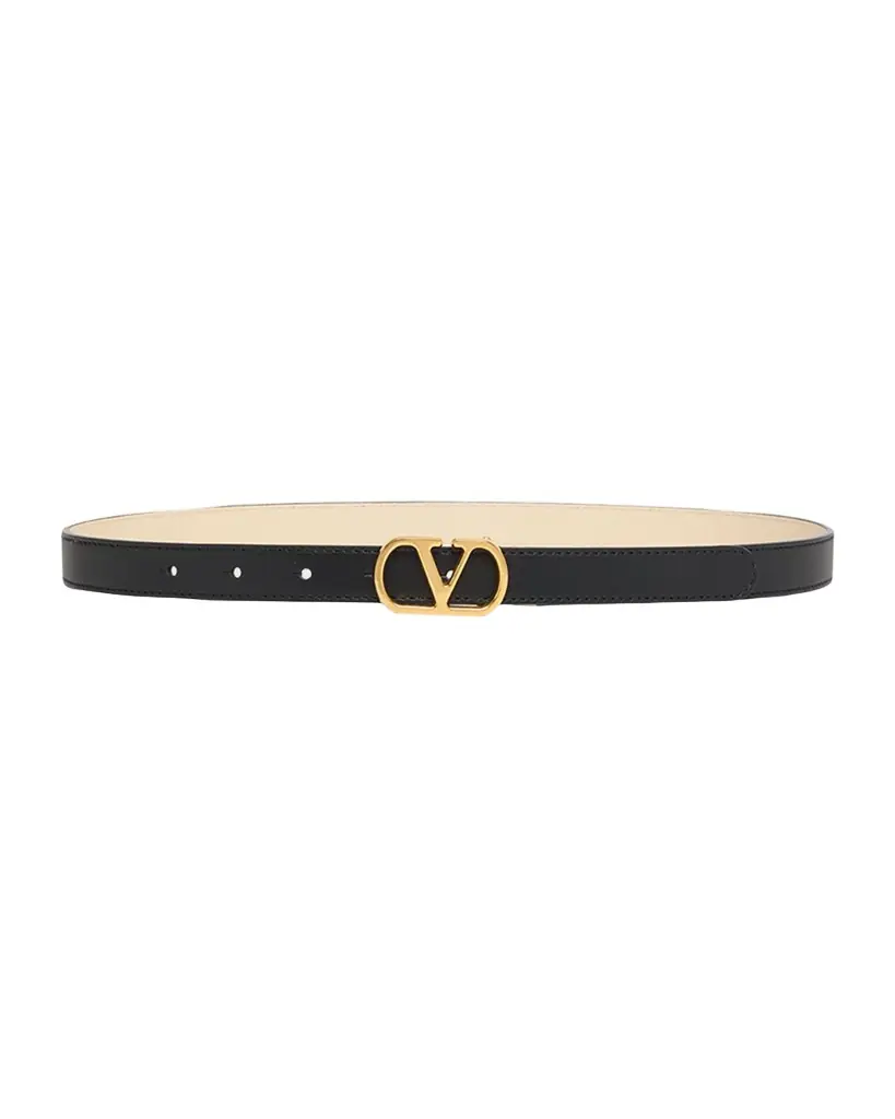 Valentino Garavani VLogo Signature Reversible Calfskin Belt, 20mm