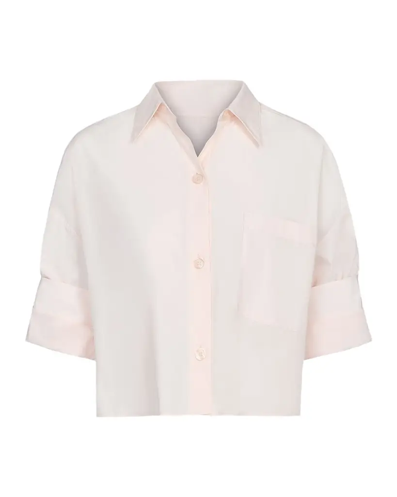 TWP Next Ex Cropped Shirt in Superfine Cotton
