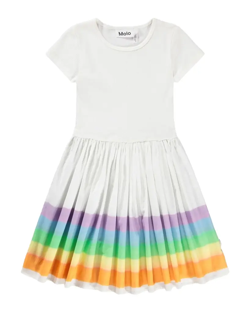Molo Girl 's Cissa Short-Sleeved Organic Cotton Dress