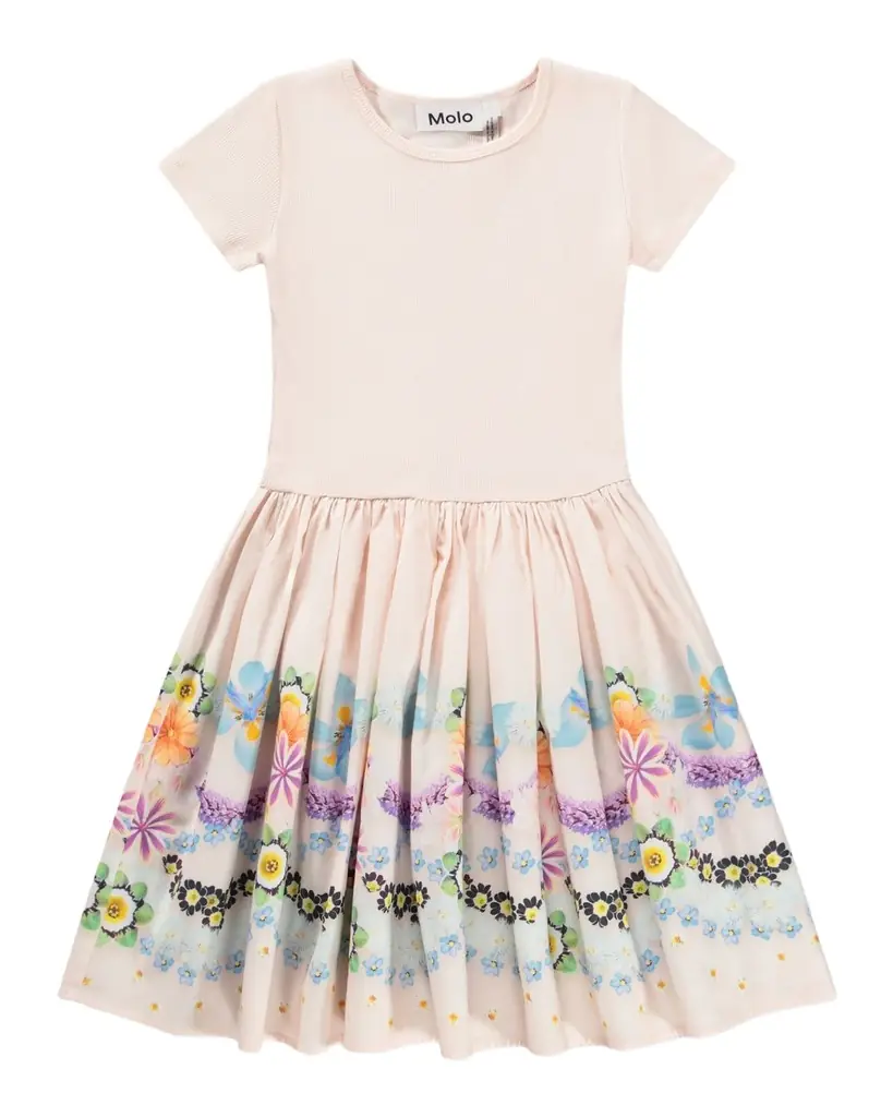 Molo Girl 's Cissa Short-Sleeved Organic Cotton Dress