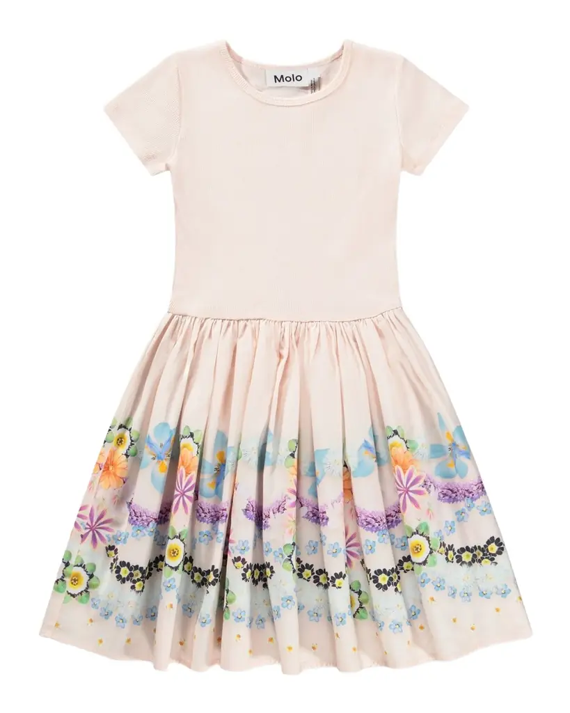 Molo Girl 's Cissa Short-Sleeved Fit & Flare Dress