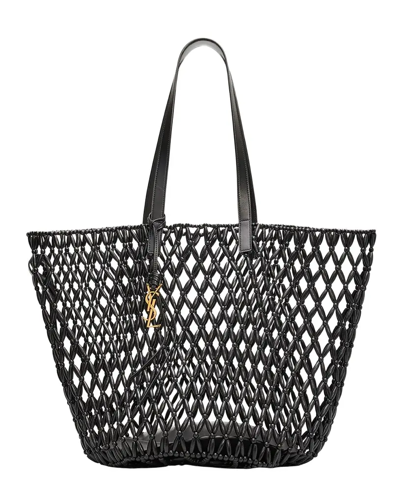 Saint Laurent Panier Medium Beaded Tote Bag