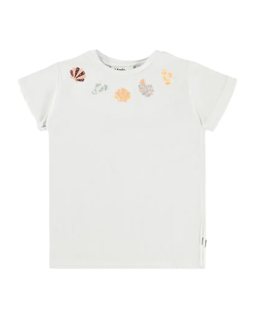 Molo Girl 's Ranva Sequin Floral-Embroidered Tee