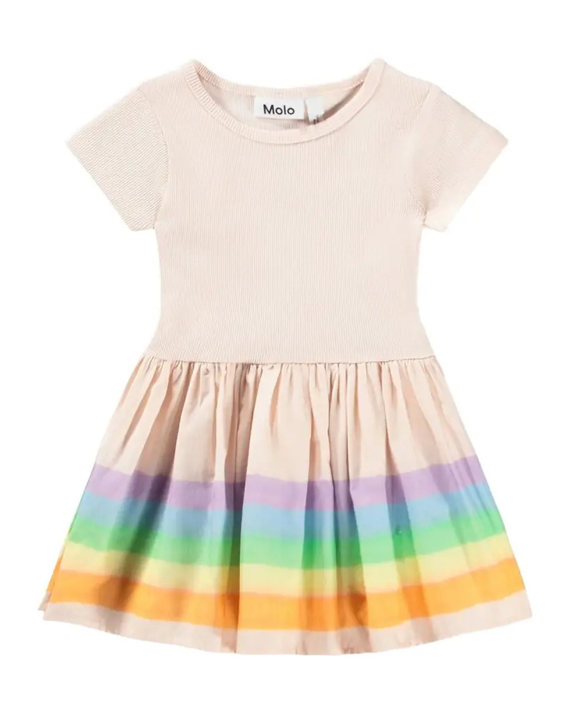 Molo Girl 's Carin Short-Sleeve Organic Cotton Dress