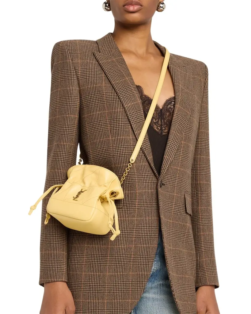 Saint Laurent Jamie Mini YSL Quilted Leather Shoulder Bag