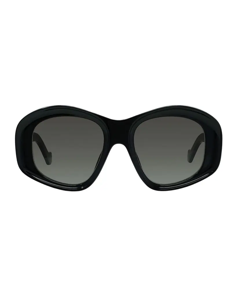 Loewe Anagram 51mm Beveled Acetate Pentagon Sunglasses