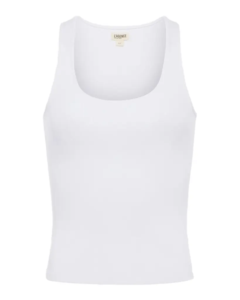 L 'Agence Adira Scoop-Neck Tank Top