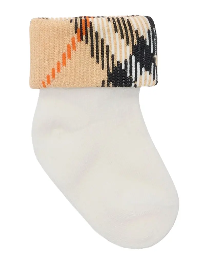 Burberry Kid 's Two-Pack Cotton-Blend Socks, Size 1M-18M