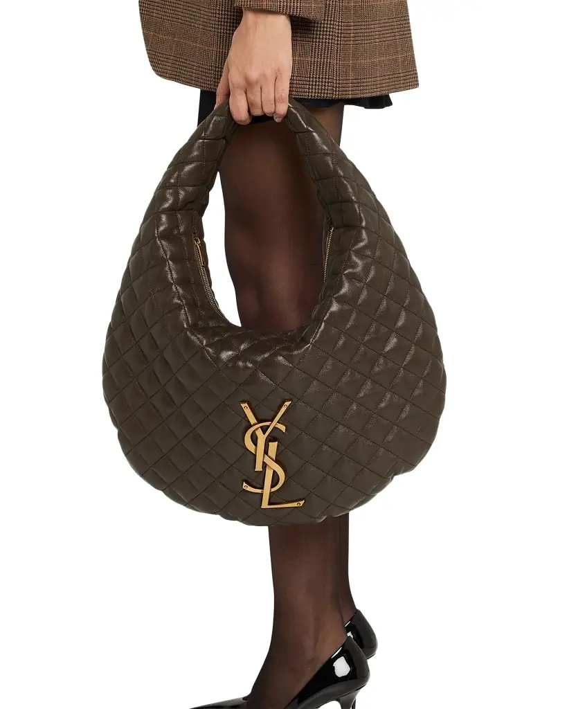 Saint Laurent Icare YSL Quilted Nappa Leather Hobo Bag - Women's Bags
