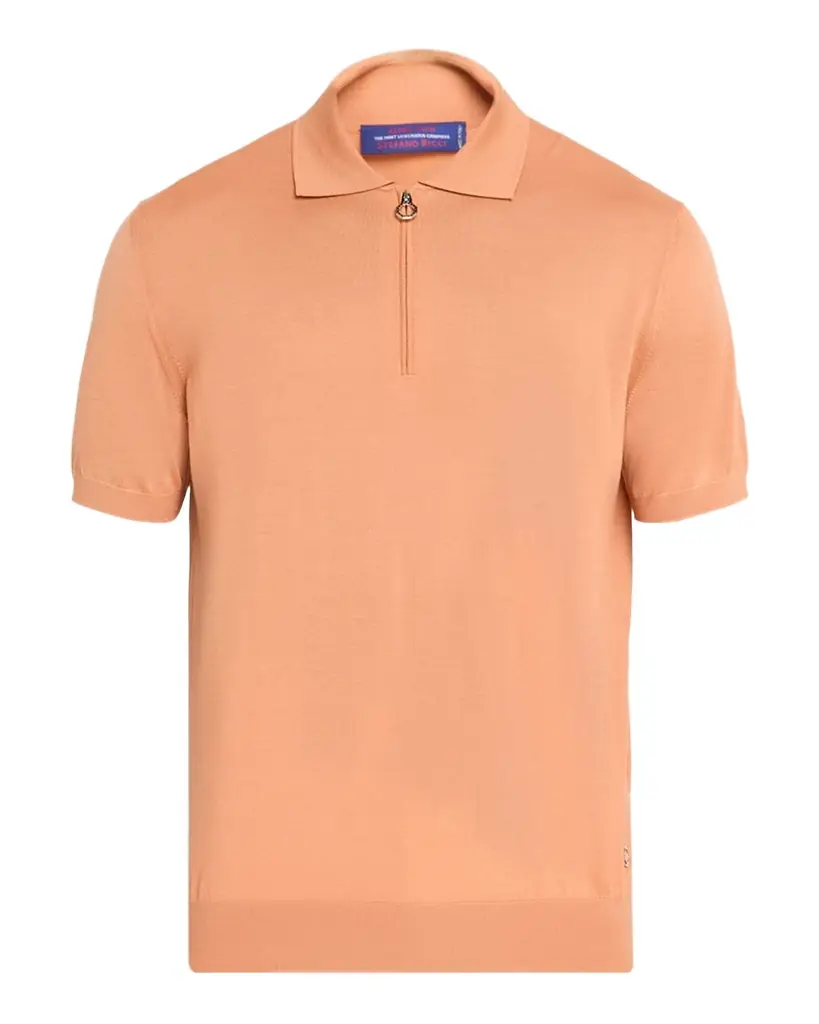 Stefano Ricci Men 's Cashmere, Wool and Silk Quarter-Zip Polo Shirt