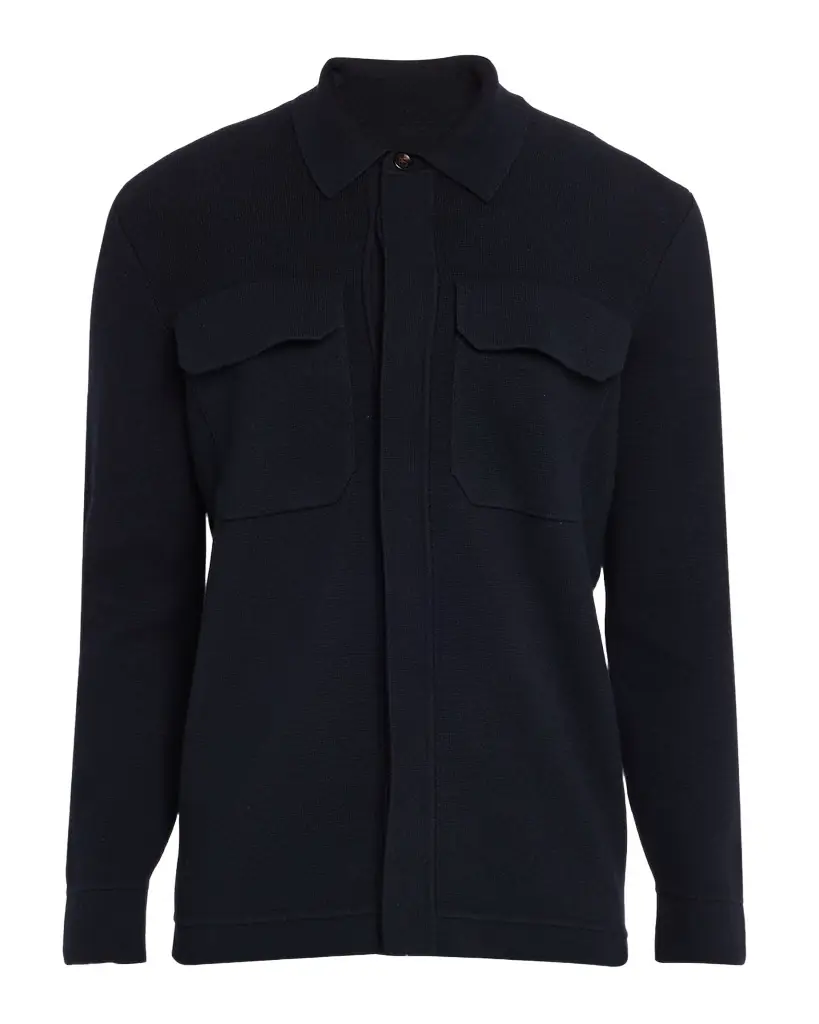 dunhill Men 's Athluxury Cotton and Cashmere Shirt Jacket