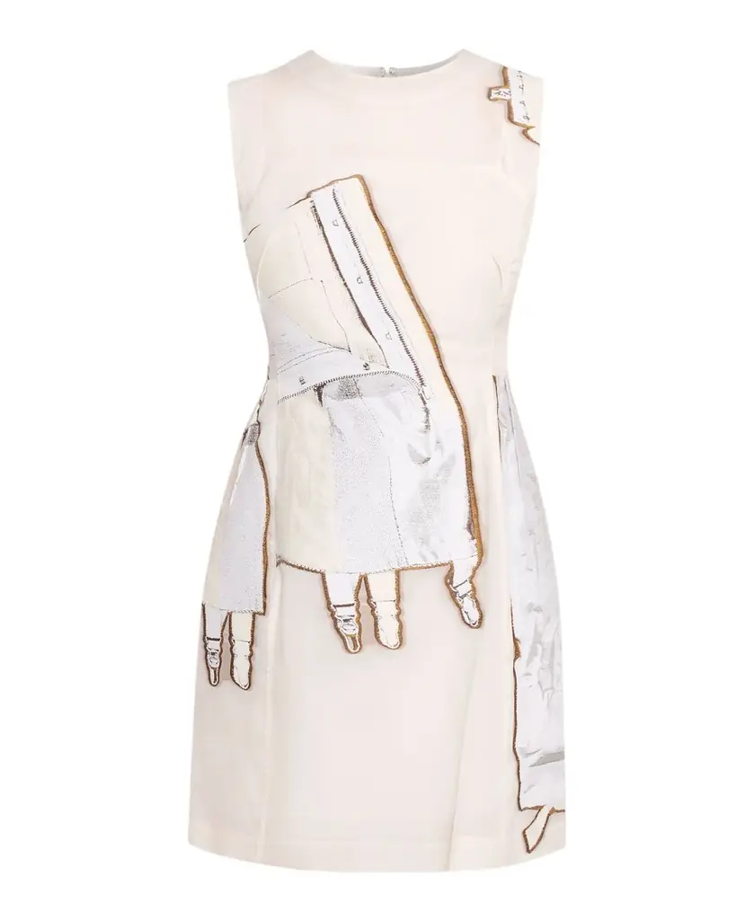Jason Wu Collection x Robert Rauschenberg Fit-&-Flare Mini Dress