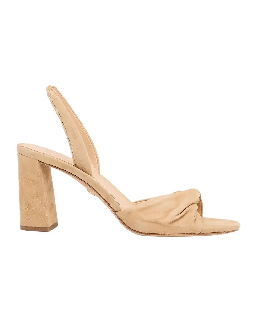 Veronica Beard 75mm Tullia Suede Block-Heel Sandals
