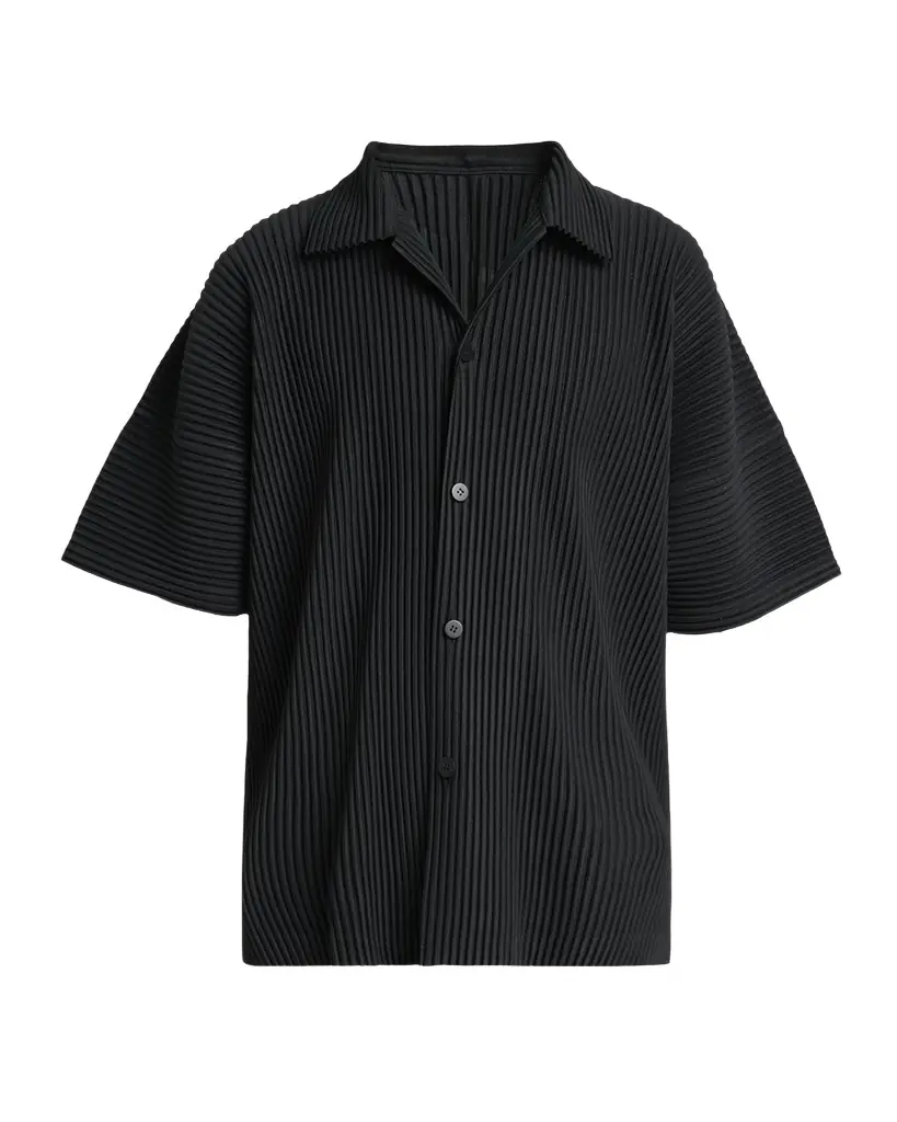 Homme Plisse Issey Miyake Men 's Monthly Colors July Pleated Short-Sleeve Shirt