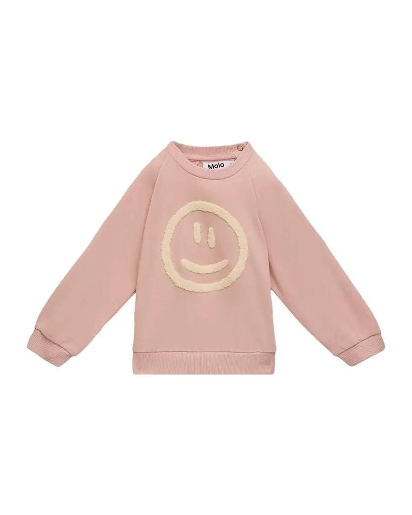 Molo Girl 's Disc Embroidered Organic Cotton Sweatshirt, Size 3M-2