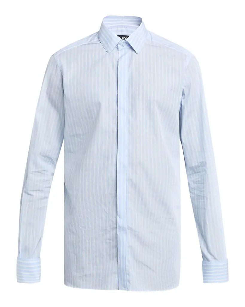 TOM FORD Men 's Cotton Multi-Stripe French Cuff Sport Shirt