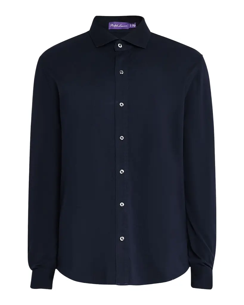 Ralph Lauren Purple Label Washed Piqué Shirt