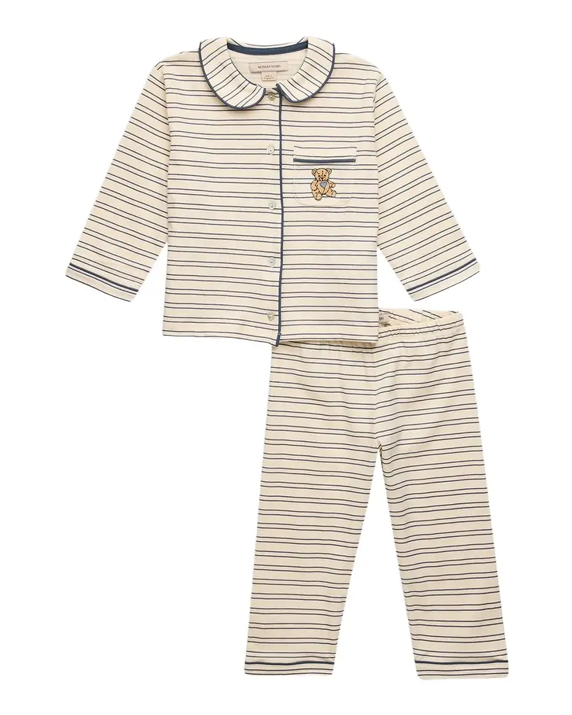 Konges Slojd Kid 's Two-Piece Cotton Pajama Set, Size 18M-10