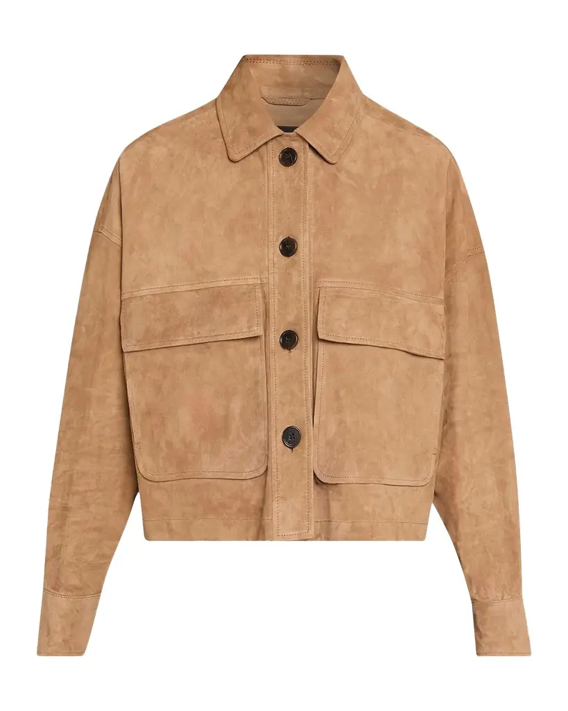 Arma Miri Boxy Lambskin Suede Jacket