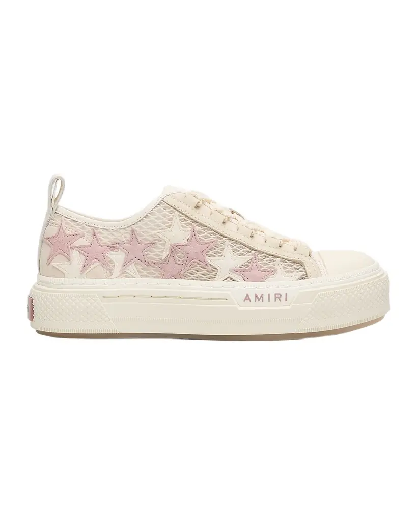 Amiri Mesh Stars Court Low-Top Sneakers