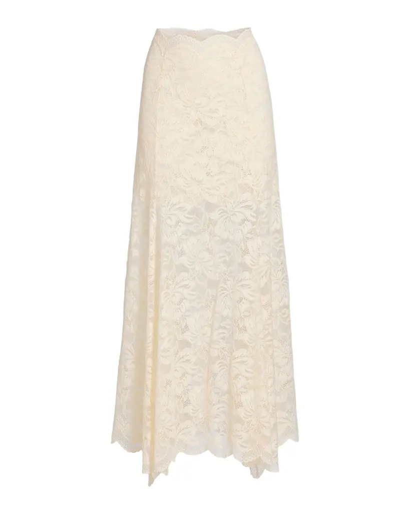 Rabanne Lace A-Line Maxi Skirt