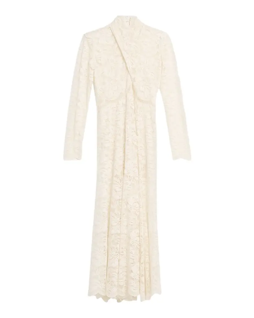 Rabanne Layered Lace Maxi Dress