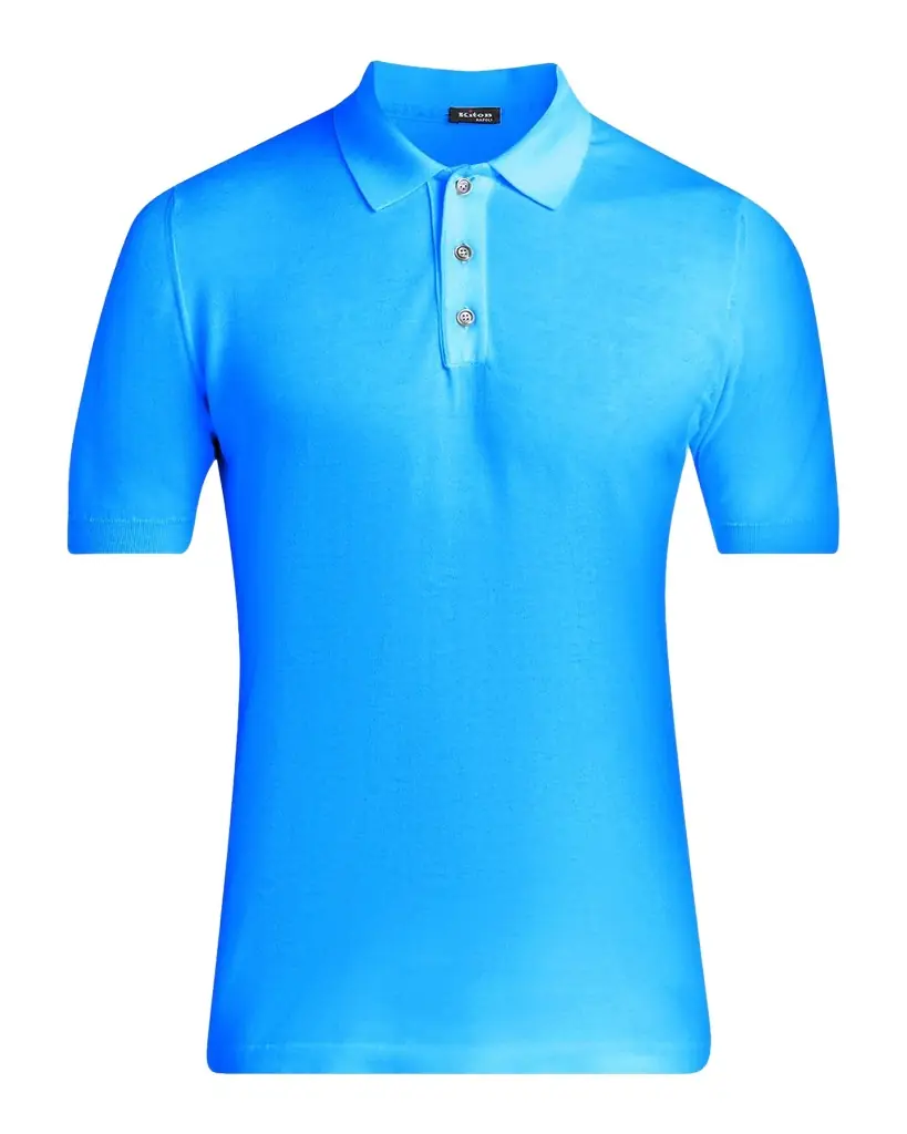 Kiton Men 's Cotton Classic-Fit Polo Shirt