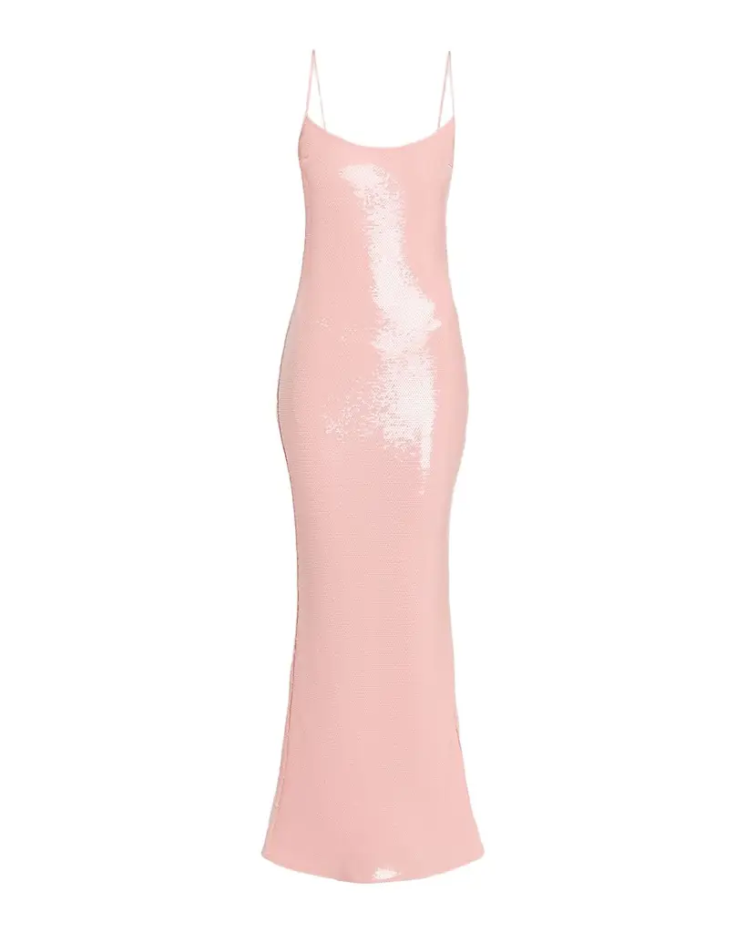 The New Arrivals by Ilkyaz Ozel Isis Scoop-Neck Sequin Column Gown