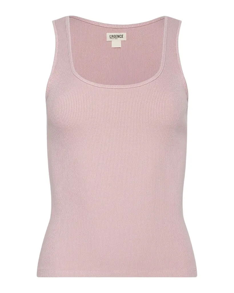 L 'Agence Adira Scoop-Neck Tank Top