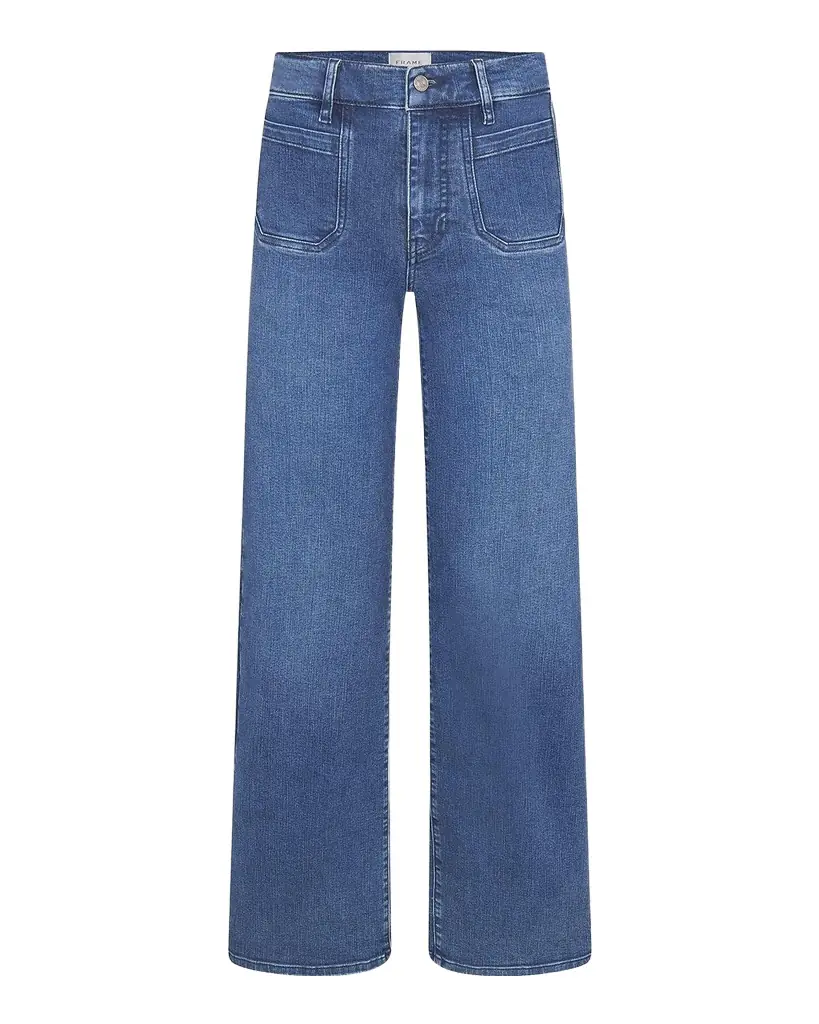 FRAME Le Slim Palazzo Modernist Pocket Jeans