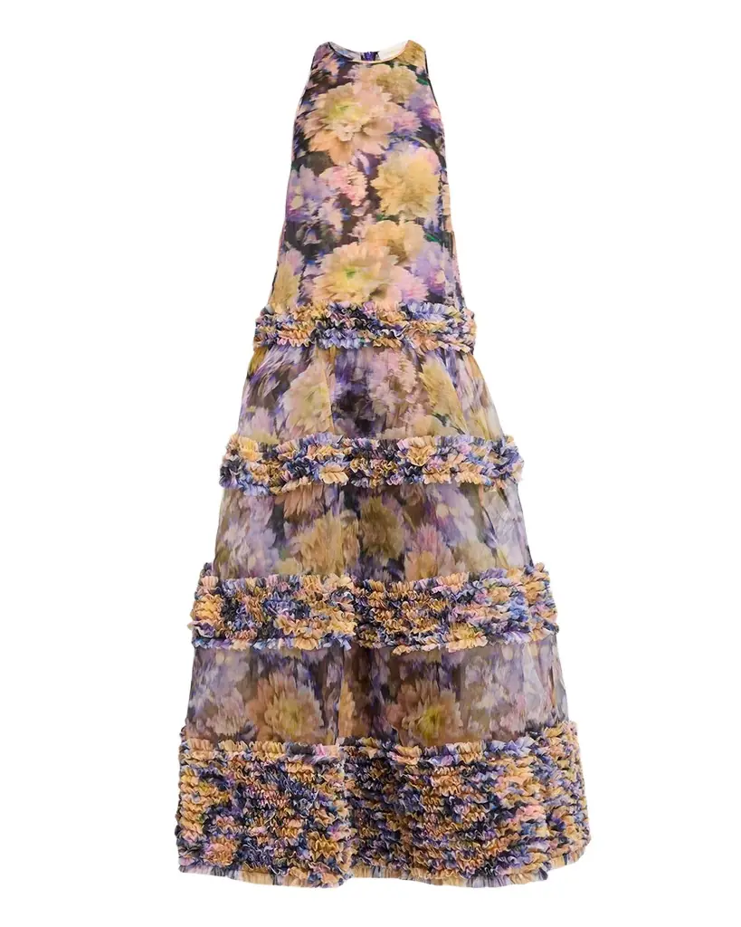 Zimmermann Luna Ruffle Maxi Dress