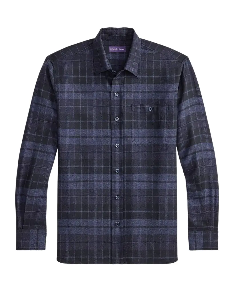 Ralph Lauren Purple Label Plaid Twill Shirt