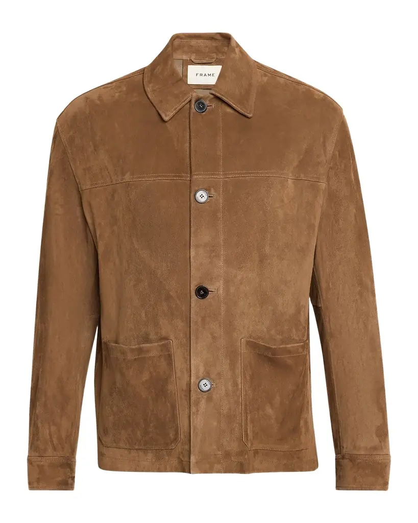 FRAME Men 's Suede Chore Coat