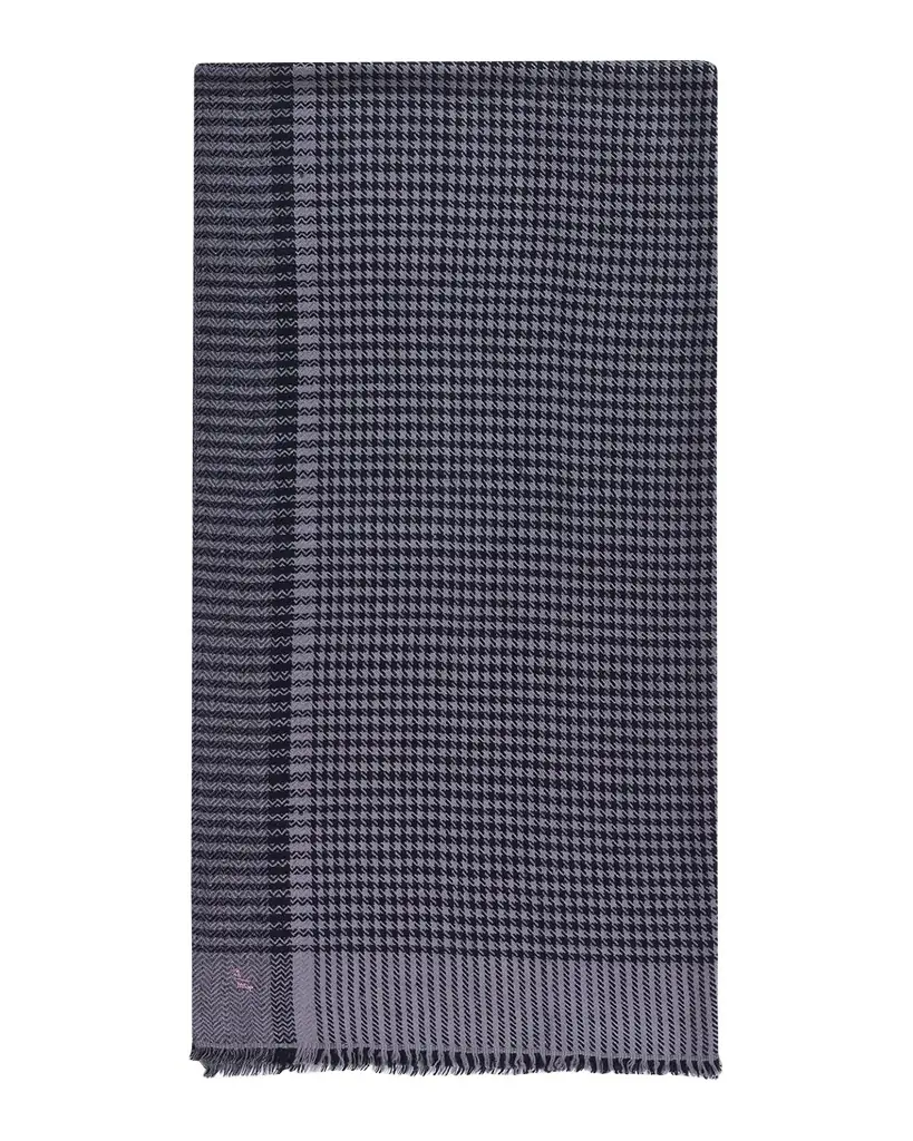Anderson & Sheppard Men 's Handwoven Houndstooth Cashmere Scarf